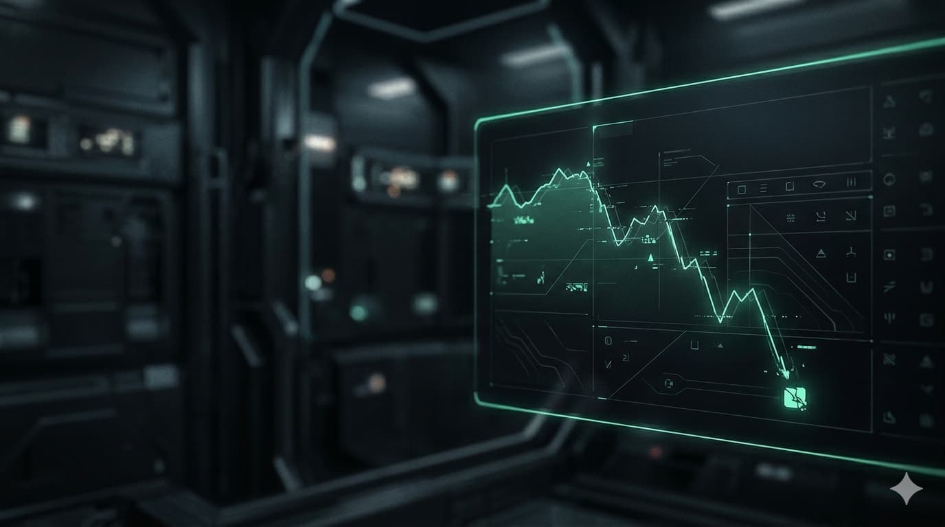 Metáfora visual: métricas e estabilidade no negócio digital em tensão — cenário da seção Identificação